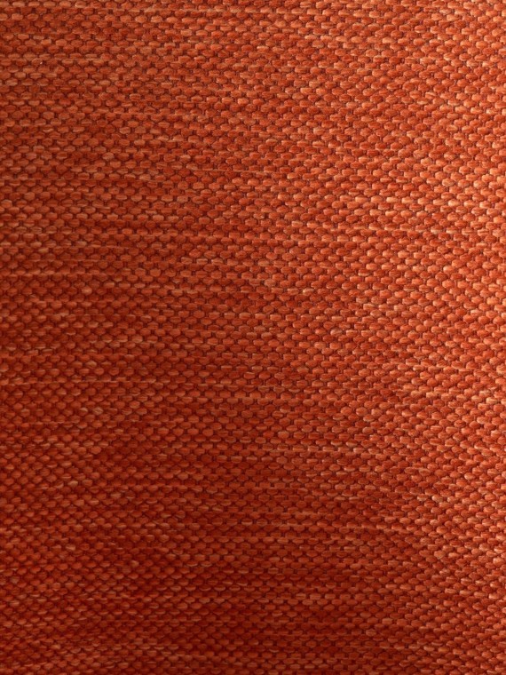 Chaise de table orange en tissu, Berry