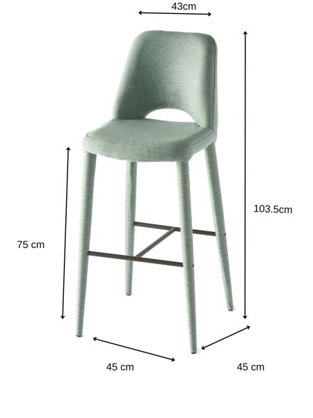 Holy Barstool in Fabric - Pols Potten | MBS Design