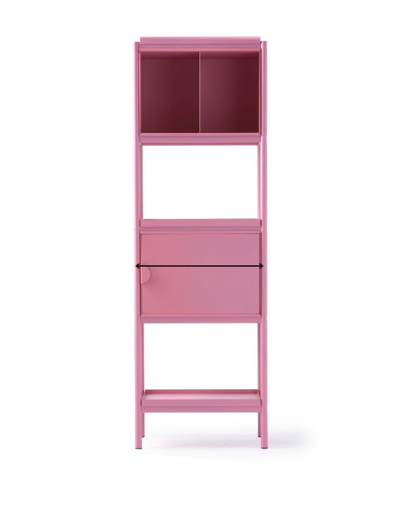 étagère rose  en métal, Toss Tall cabinet
