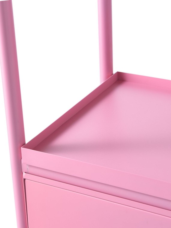 étagère rose  en métal, Toss Tall cabinet