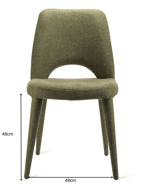 Olive green fabric table chair, Holy