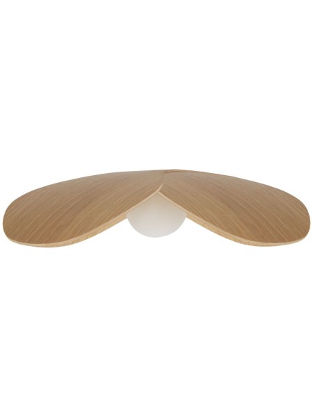 medium lampshade in light oak , forget me not