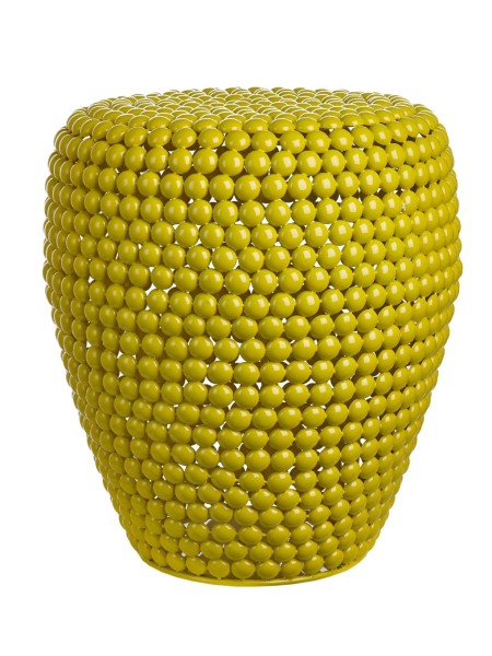 Pols Potten Yellow metal dot stool
