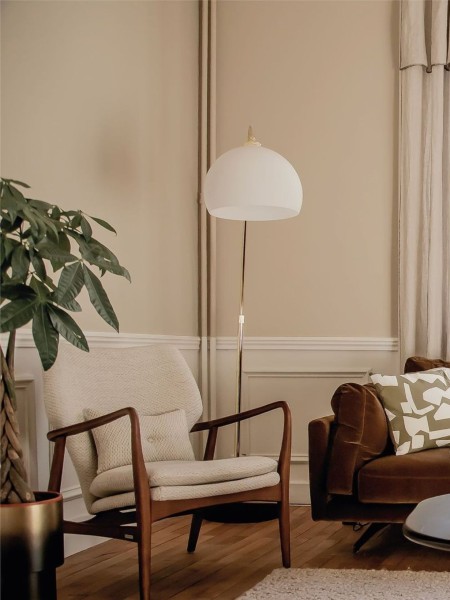 Pols Potten Scandinavian ash wood armchair Peggy unbleached fabric