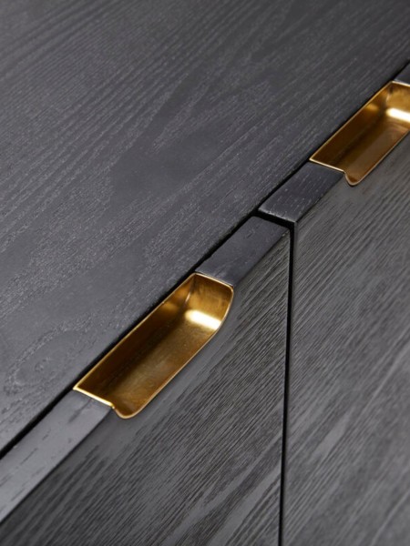 norm Dresser with brass and metal details hubsch