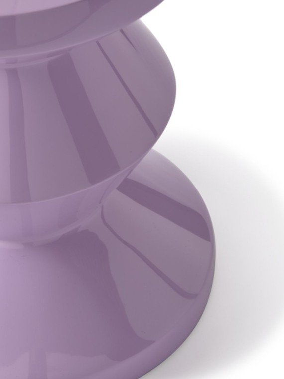 Pols Potten lilac lacquered polyester stool Zig Zag
