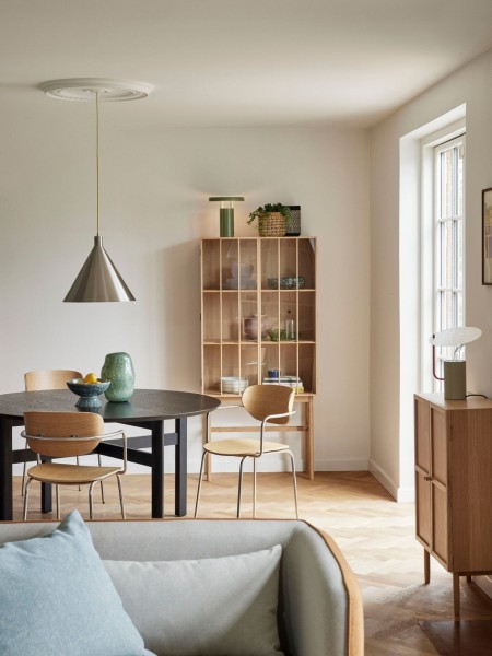 Hübsch, Natural and transparent tall chest of drawers, Shoji