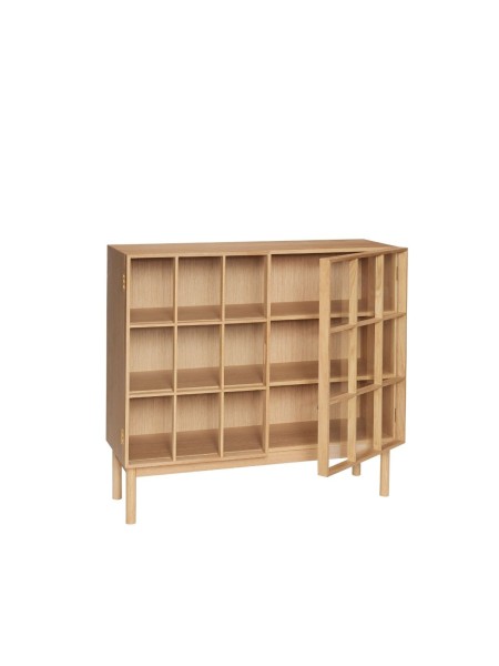 Hübsch, Natural and transparent wide chest of drawers, Shoji