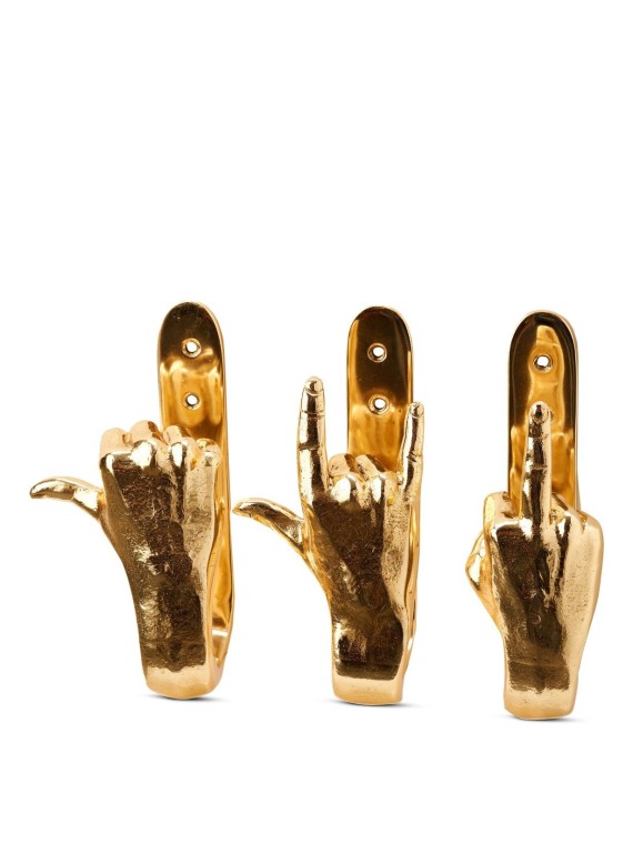 Pols Potten, Gold metal wall hook, I Love You