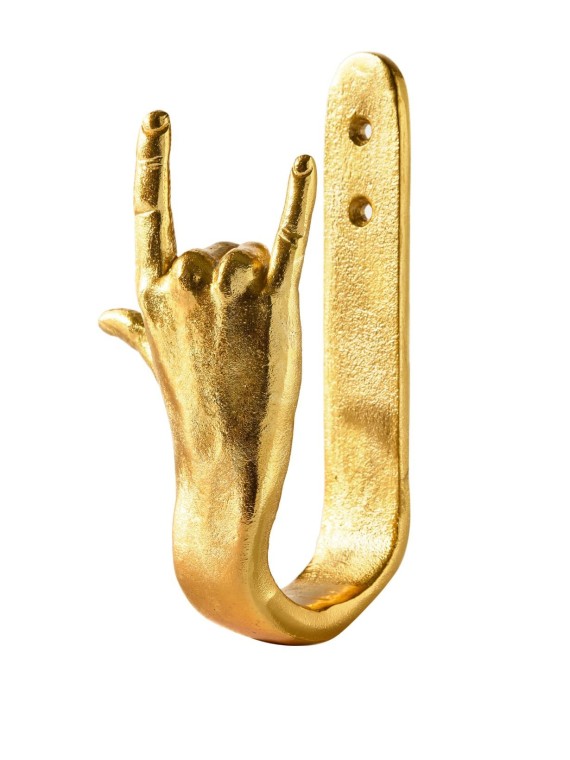 Pols Potten, Gold metal wall hook, I Love You