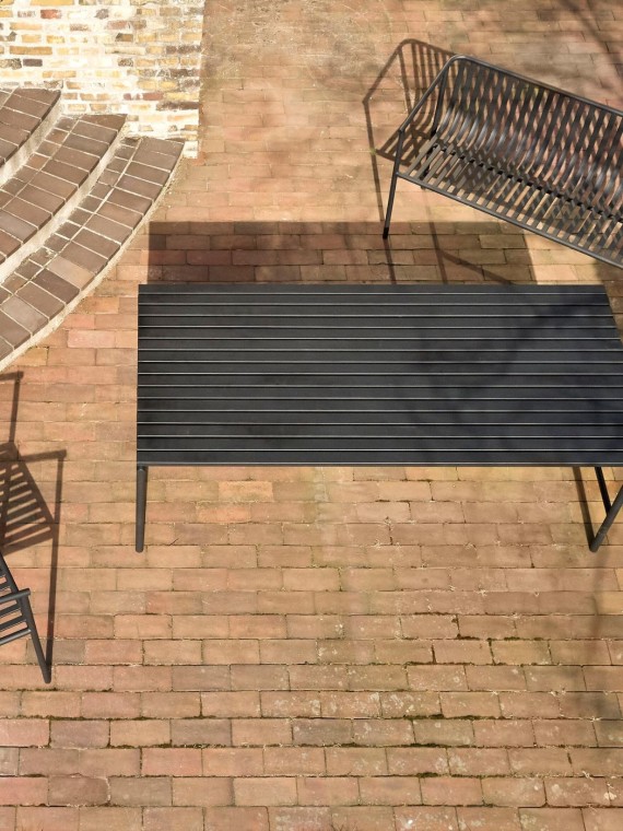Table large en métal noir, Villa, Hubsch|MBS Design
