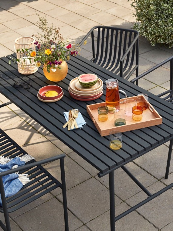 Table large en métal noir, Villa, Hubsch|MBS Design