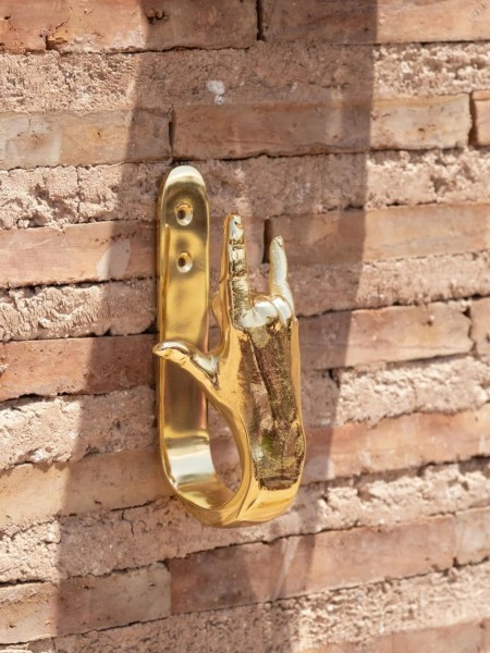 Pols Potten, Gold metal wall hook, I Love You