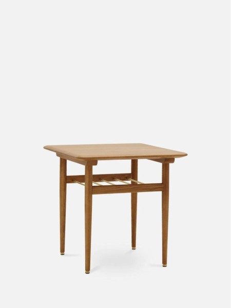 Square coffee table in solid ash wood FOX