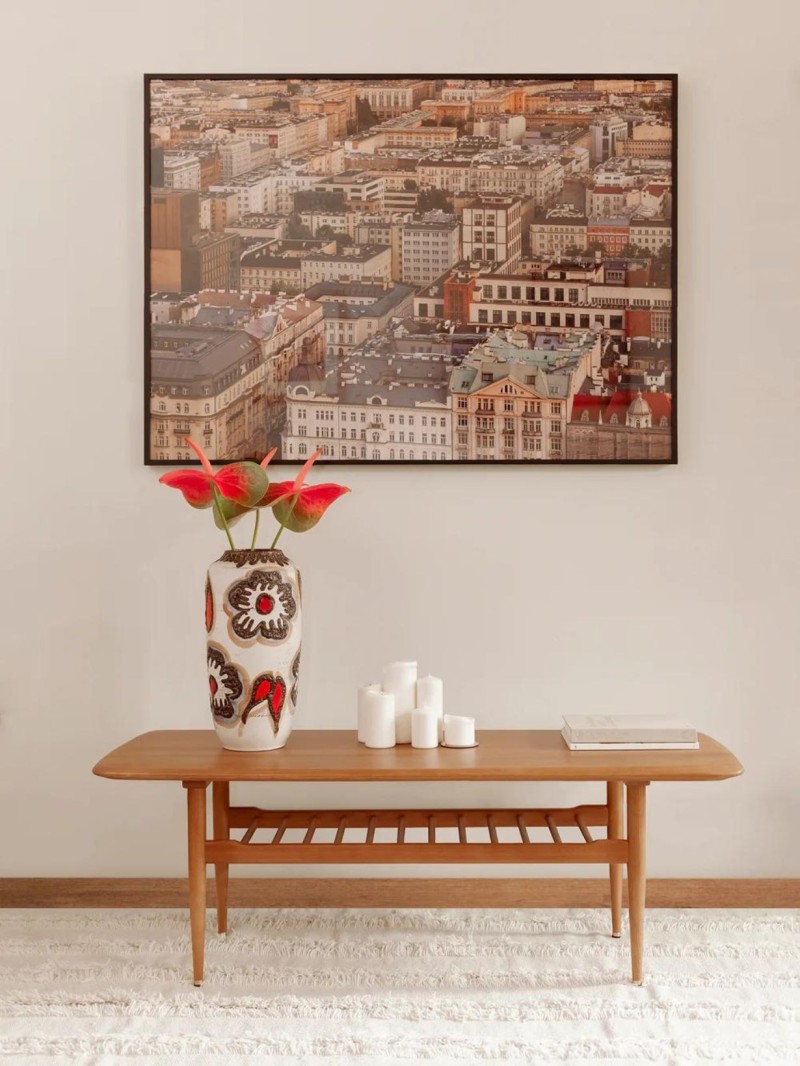 Table basse rectangulaire en frêne massif FOX