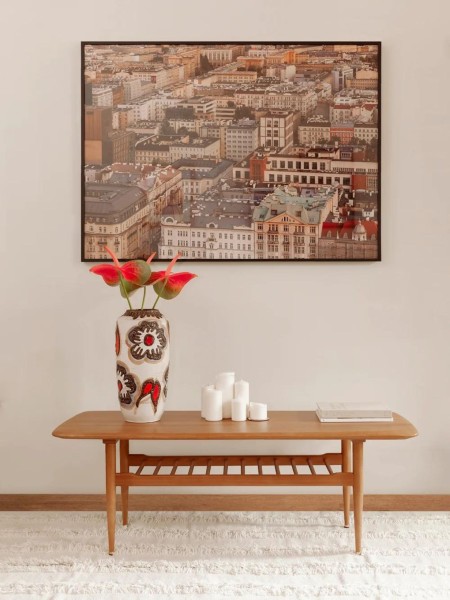 Table basse rectangulaire en frêne massif FOX