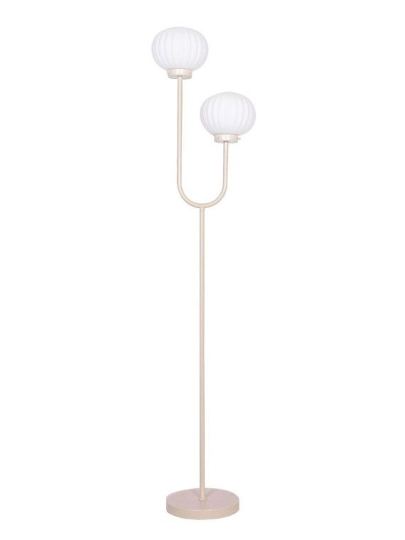 Opjet, Beige 2 globe floor lamp, Flot