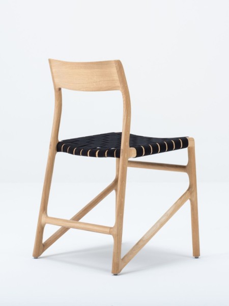 Chaise de table en bois de chêne massif, Faon