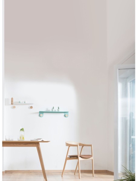 Solid oak table chair with Muna fabric seat, GAZZDA | MDS Design