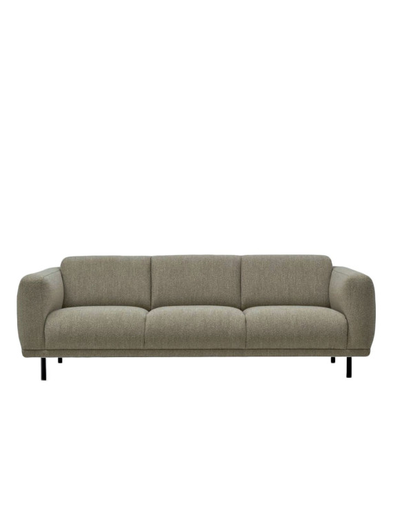 3 seater straight sofa Teddy in blue fabric, Pols Potten | MBS DESIGN