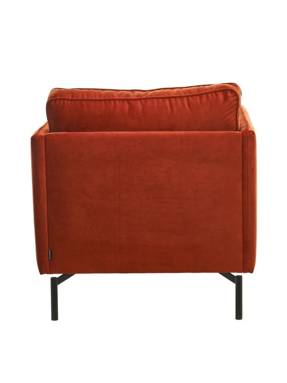 Pols Potten fauteuil en velours rouge rust red PPn°2