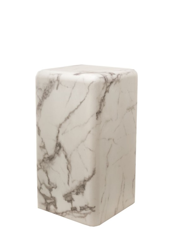 Pols Potten pilier en marbre blanc taille S Marble
