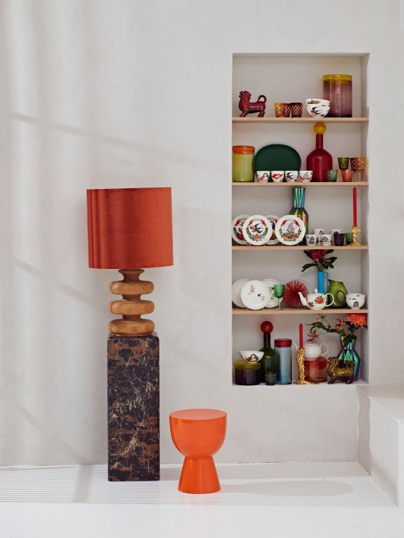 Marble Look Pillar size L, Marble - Pols Potten | MBS DESIGN