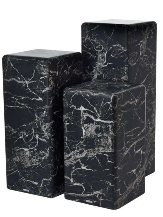 Pols Potten pilier en marbre noir taille L Marble
