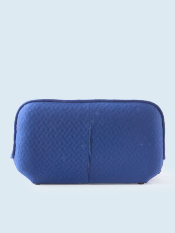 Pols Potten lounge chair in blue fabric, Swell