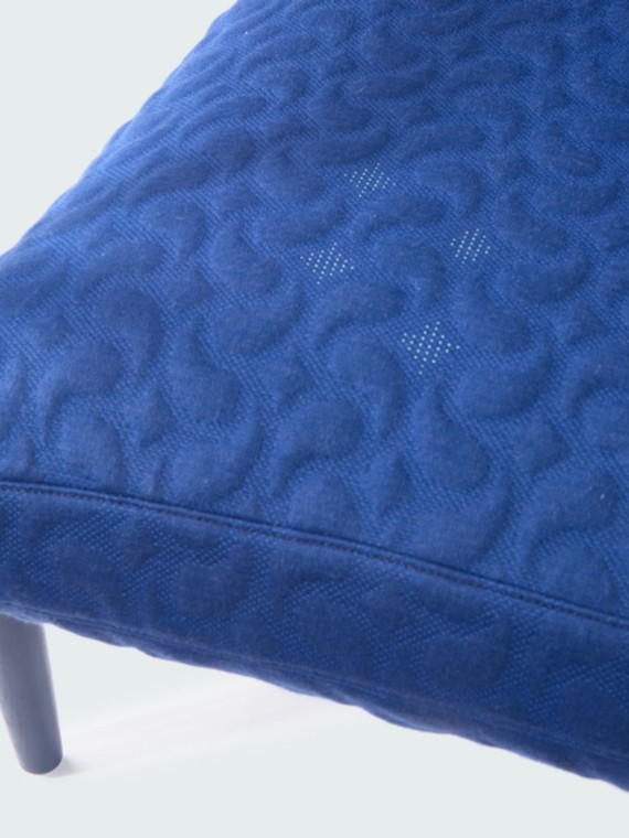 pols potten Fauteuil bleu en frêne, Todd