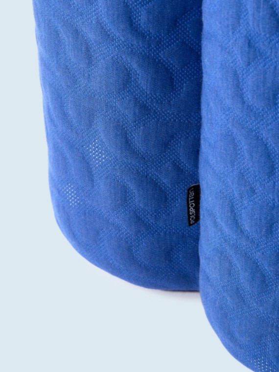 Pols Potten Clover blue fabric stool