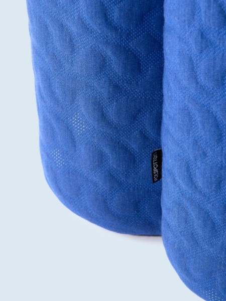 Pols Potten Tabouret en tissu bleu Clover