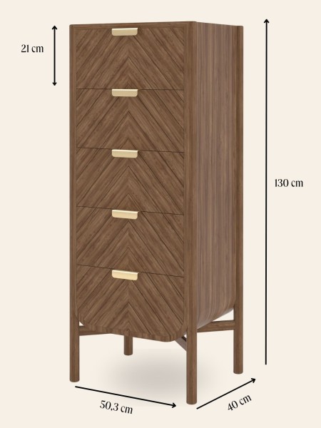 Harto Walnut Chiffonnier, Marius