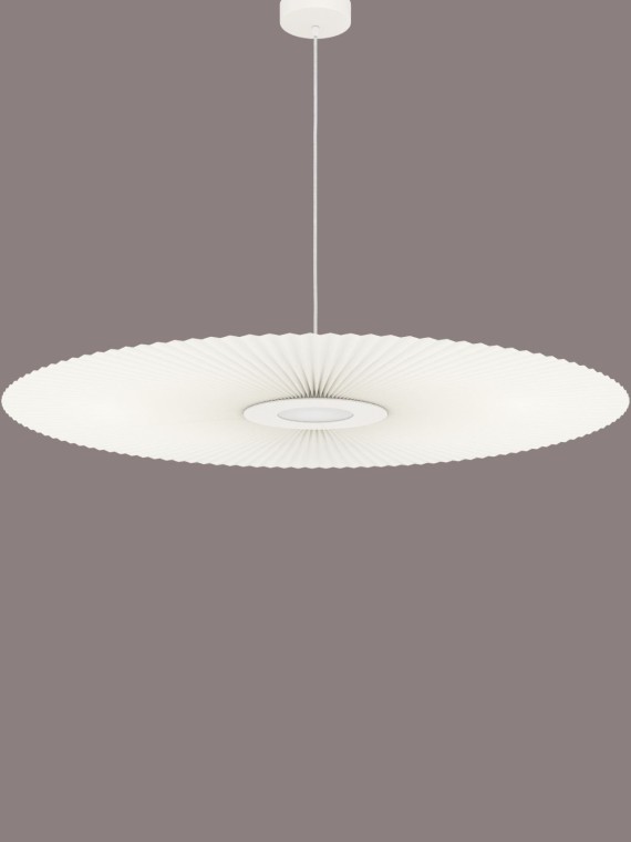 Harto Pendant lamp in pleated fabric, Carmen Ø90cm