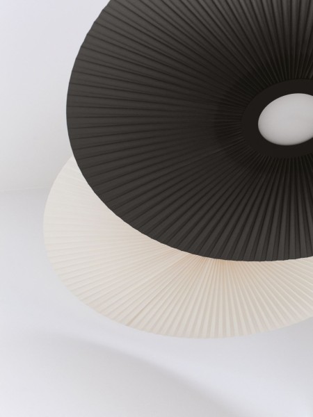 Harto Pendant lamp in pleated fabric, Carmen Ø50cm