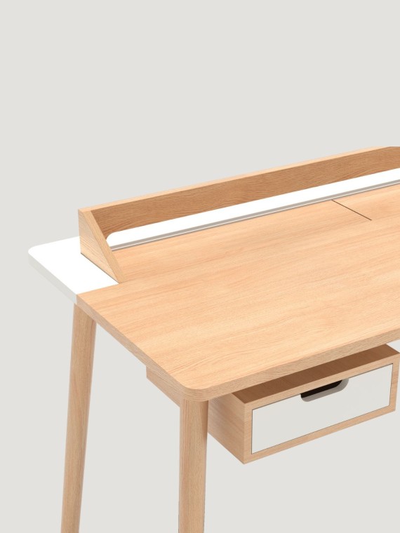 Desk in natural oak, Honoré Hartô