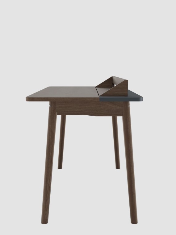 Bureau en noyer naturel, Honoré Hartô