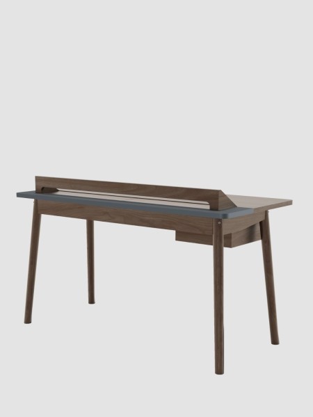 Bureau en noyer naturel, Honoré Hartô