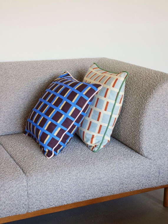 Hubsch, sofa grey curly sofa two seater, Moment