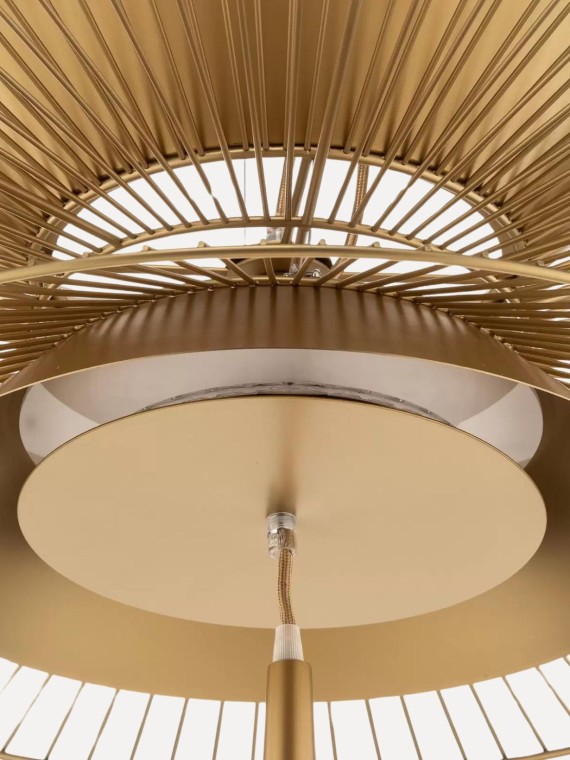 Forestier Geometric Forestier pendant in black or gold metal, Gravity 2