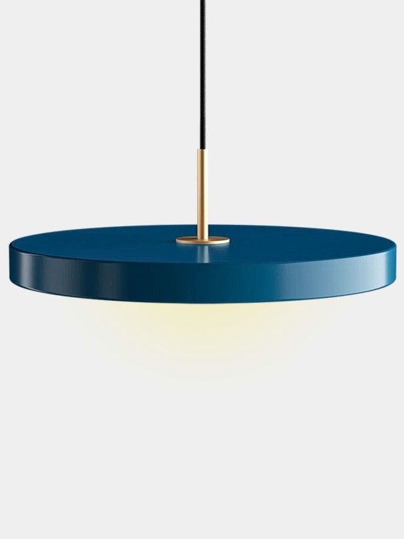 Umage - Blue Petrol LED hanging lamp with brass detail, Asteria - MBS Design
