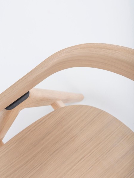 Chaise de table en bois de chêne, Ava