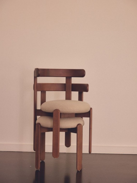 gabrielle chaise en frêne massif lilas