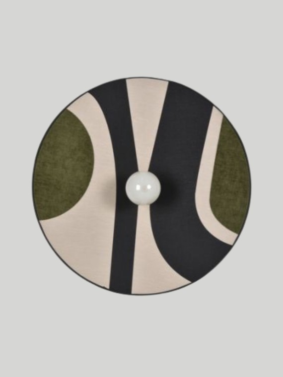 Conical wall lamp in fabric, Sonia Lauret