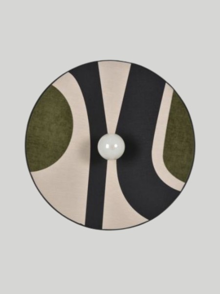 Conical wall lamp in fabric, Sonia Lauret