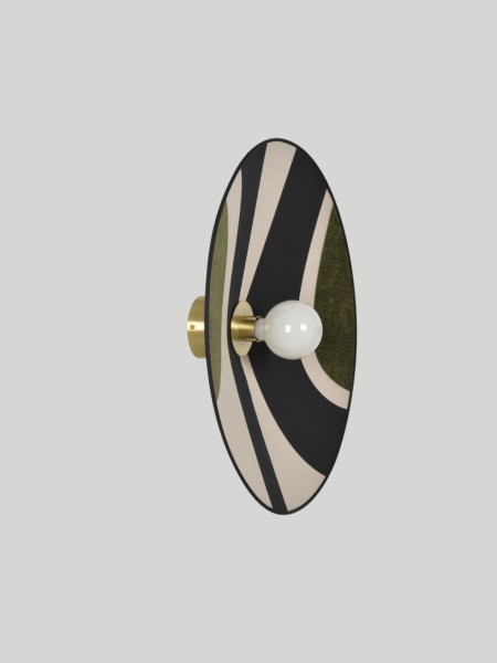 Conical wall lamp in fabric, Sonia Lauret