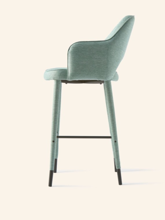 Fabric bar chair with armrest - Pols Potten | MBS Design