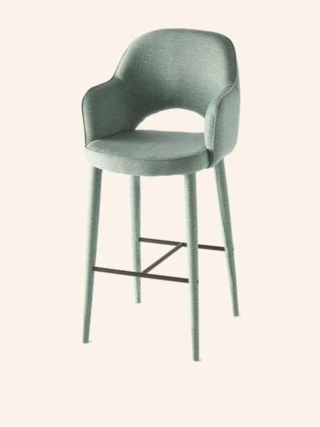 Fabric bar chair with armrest - Pols Potten | MBS Design