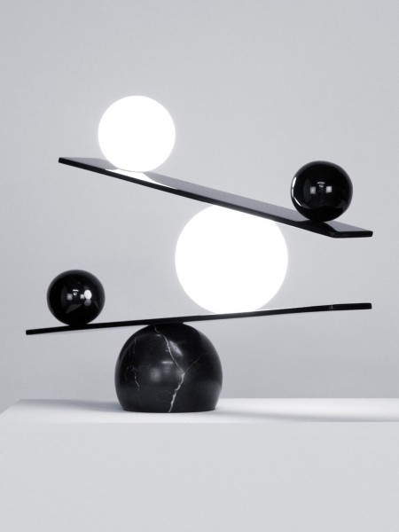 Oblure Lampe à poser, La Balance noir