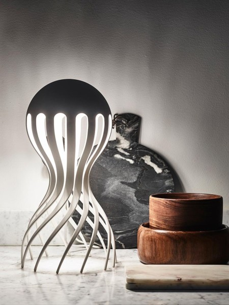 Oblure Cirrata table lamp white